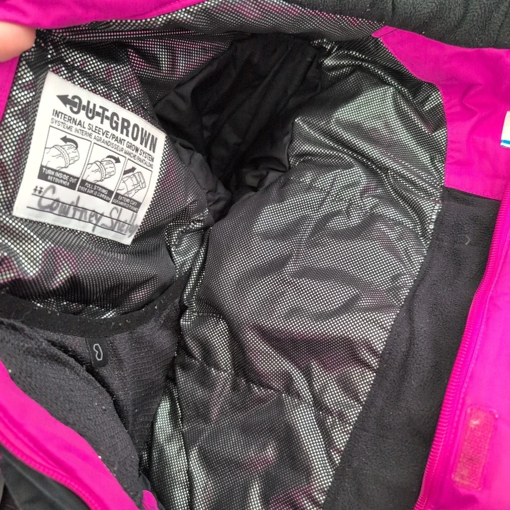 Columbia Girls Pink Omni-Heat Omni-Tech Insulated Winter Jacket Snow Sz‎ M 10/12